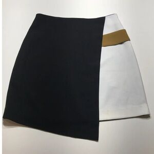 Forever 21 Contemporary Skirt Womens Size Large Faux Wrap Asymmetrical Skirt